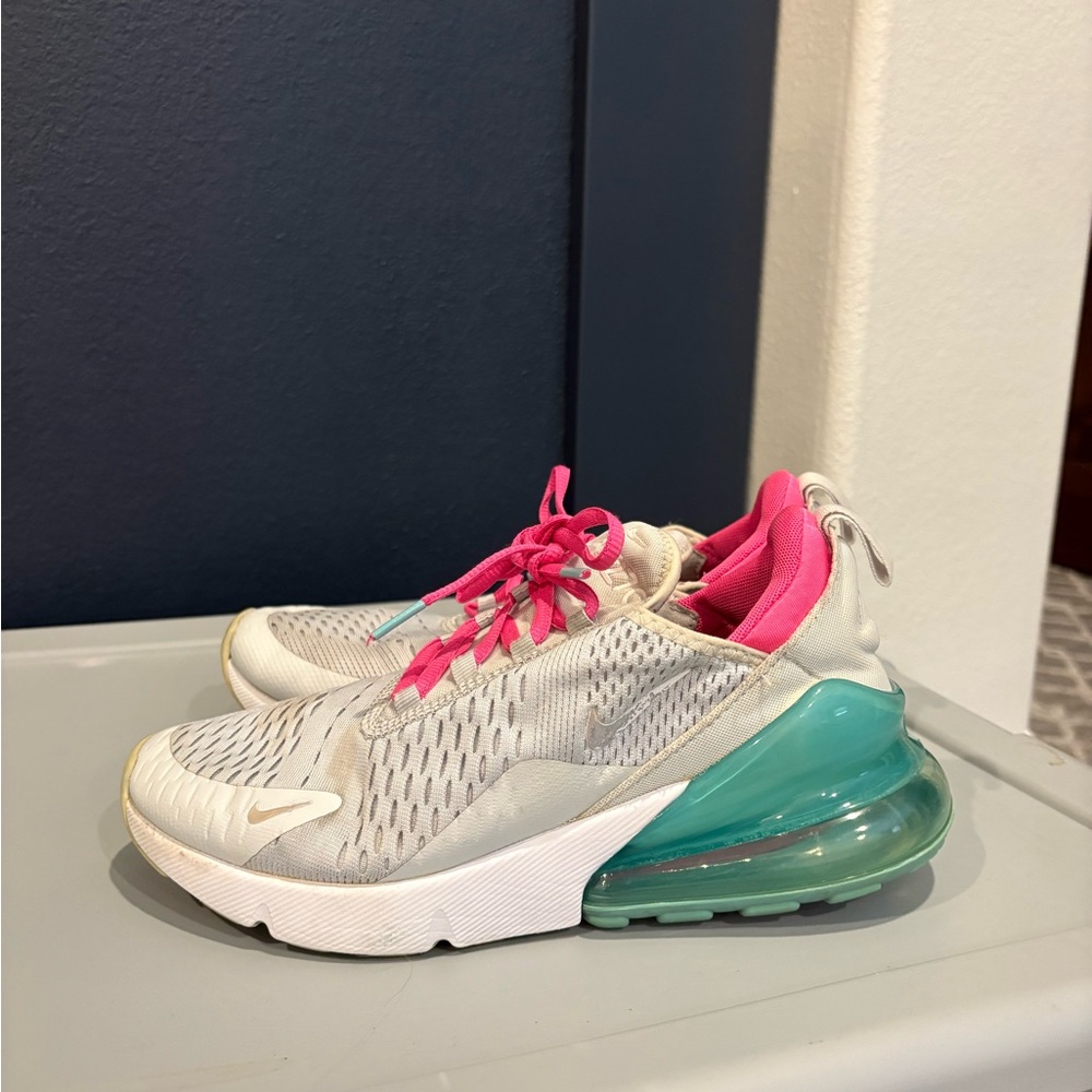 Nike Stylish White and Pink Sneakers